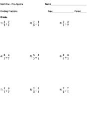 dividing fractions mathvine com