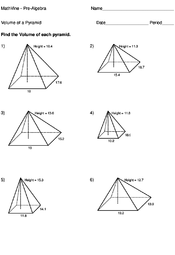 Volume of a Pyramid - MathVine.com